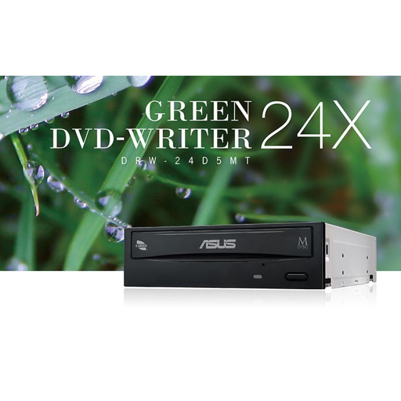 Asus Drw-24D5Mt 5.25 Black Sata 24X Dvd Writer [90Dd01Y0-B30020] 
