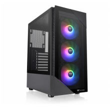 Thermaltake View 200 ARGB Tempered Glass Mid Tower Case Black Edition