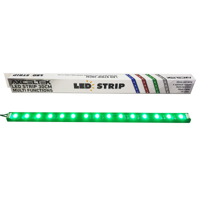 Axceltek LSG30 Green LED Light Strip 300mm 15x LEDS