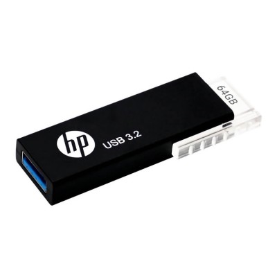 HP 718W 64GB USB 3.2 Flash Drive Memory Stick Slide 