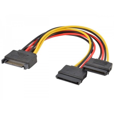 SATA Power Splitter Extension Y-Cable (SATA 2 / SATA 3 Compatible)