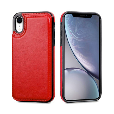 Back Flip Leather Wallet Cover Case for Apple iPhone XR