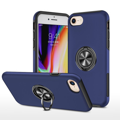 Magnetic Ring Holder Shockproof Cover Case for iPhone 6 / 6S / 7 / 8 / SE (2020) / SE (2022) Blue